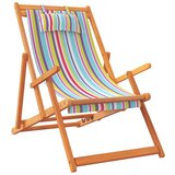  Zložljivi stoli za na plažo 2 kosa večbarvno blago | Shoptok.si