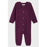 Sinsay Pamučna jednodijelna pidžama za bebe s volanom i ažurnim uzorkom | shoptok.hr