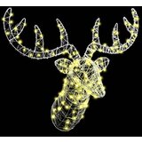 vidaXL Jelenja glava Toplo bela 60 cm Akril | Shoptok.si