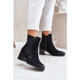 Kesi Insulated women's ankle boots with heels black Radeya Cijene