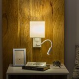  Brilagi - LED fleksibilna zidna lampa NUBILA 1xE27/25W/230V + LED/3W bela | Eponuda.com