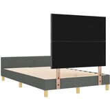 vidaXL Krevet Tamno Sivi 120x200 cm Tkanina | shoptok.hr
