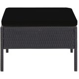  5-dijelni set vrtnih sofa od poliratana s jastucima crni | Eponuda.com