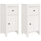  Komode 2 kom bijela 40x35x80 cm od masivne borovine | Eponuda.com