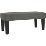 Box spring krevet s madracem tamnosivi 100x200 cm baršunasti | shoptok.hr