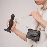 Strap-On-Me Curvy L - valoviti, strap-on dildo (crni) | shoptok.hr