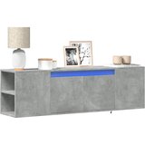  Zidni TV ormarić s LED svjetlima boja betona 135x31x39,5 cm | Eponuda.com