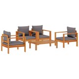 5-dijelna set vrtnih sofa od masivnog drva bagrema s jastucima | shoptok.hr