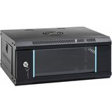 vidaXL Omara za omrežje s shranjevanjem Črna 53 x 45 x 21 cm Jeklo | Shoptok.si