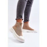 Boto Women's Slip-On Sock Boots Brown Ilanae | Shoptok.si