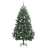  Umjetno božićno drvce 300 LED sa šarkama i kuglicama 270 cm | shoptok.hr