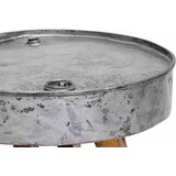  Stolić za kavu od miješanog recikliranog drva 60x45 cm srebrni | shoptok.hr