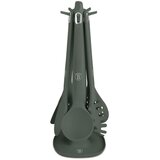 Berlinger Haus Set od 6 silikonskih kuhinjskih alatki sa stalkom Matte Green Collection LP-BH-265, Zeleni Cene