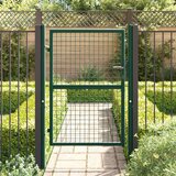 vidaXL Vrata za ogradu čelična 100 x 125 cm zelena | shoptok.hr