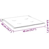  Jastuci za vrtne stolice 2 kom zeleni 40 x 40 x 4 cm od tkanine | shoptok.hr