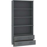  Visoka omara HAMAR trdna borovina siva, (20656498) | Shoptok.si