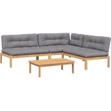  4-dijelni set vrtnih sofa od paleta s jastucima od drva bagrema | shoptok.hr