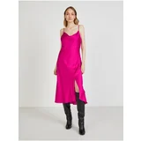 Trendyol Dark pink dress with slit - Women