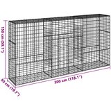  Gabionska košara s poklopcem 300x50x150 cm pocinčano željezo | Eponuda.com