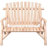  Vrtna klupa s 2 sjedala 119 x 85 x 98 cm masivno drvo smreke | Eponuda.com