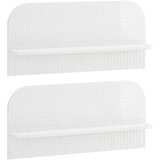  Zidna polica 2 kom. Bijela visokog sjaja 80 5 x 13 5 x 37 5 cm - Bijela visokog sjaja 80 5 cm Cijene