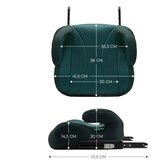 Kinderkraft booster autosjedalica I-BOOST i-Size (135-150 cm), zelena | shoptok.hr