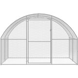 vidaXL Zunanji kokošnjak 3x6x2 m pocinkano jeklo | Shoptok.si