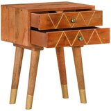 Maison Chic Nočna omarica - Nočna miza 43x30x58 cm trden mangov les, (21689200) | Shoptok.si