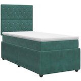  Boxspring krevet s madracem Tamnozelena 90 x 190 cm Baršun | shoptok.hr
