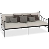vidaXL Okvir za dnevni ležaj crni metalni 90 x 200 cm | shoptok.hr