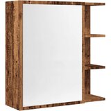  Kupaonski ormarić s ogledalom staro drvo 62,5x20,5x64 cm | shoptok.hr