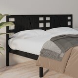 vidaXL Uzglavlje crno 166 x 4 x 100 cm od masivne borovine Cijene
