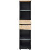 Voleo PISARNIŠKI REGAL 45/197/38 cm barve grafita, hrast artisan | Shoptok.si