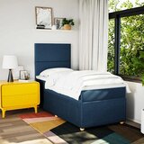  Krevet s oprugama i madracem plavi 100 x 200 cm od tkanine | shoptok.hr