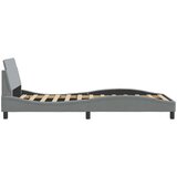  Okvir za krevet Dover svjetlosivi 100x190 cm od tkanine | Eponuda.com