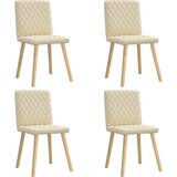 Maison Chic Jedilni stoli - Vzorci stoli 4 kosi krem blago A759, (22032166) | Shoptok.si
