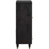  Highboard s ladicama Crna 60 x 33 x 100 cm Čvrsto drvo manga | Eponuda.com