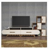 Hanah home tv polica flora s walnut cream | ePonuda.com