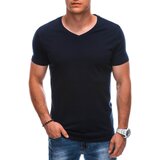 Edoti Men's basic V-neck t-shirt EM-TSBS-0101 cene