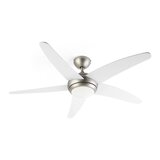 Klarstein Bolero, 2 v 1 stropni ventilator, 134 cm, lučka, 55 W, daljinski upravljalnik, bel cene