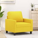 vidaXL Fotelja Svjetložuta 60 cm od tkanine | shoptok.hr