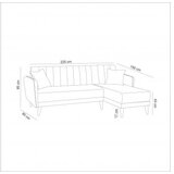 Atelier Del Sofa ugaona sofa Akua Kose desno-tamno zelena | ePonuda.com