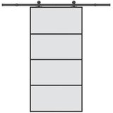  Klizna vrata s priborom 102,5x205 cm od stakla ESG i aluminija | shoptok.hr