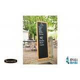 SECURIT Črna kredna tabla Universal Teak WBLTE150 56 x 150 cm | Shoptok.si