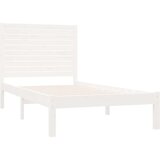 Okvir za krevet od masivne borovine bijeli 90 x 200 cm | shoptok.hr