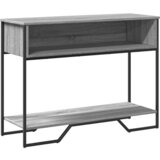 Maison Chic konzolna miza - miza ob steni siva sonoma 100x35x74,5 cm inženirski les, (21785742) Cene