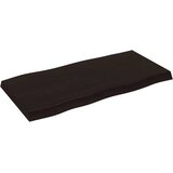 Stolna ploča tamnosmeđa 100x50x(2-6) cm obrađena hrastovina | shoptok.hr