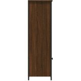  Visoka komoda smeđa boja hrasta 62x32x103,5cm konstruirano drvo | shoptok.hr