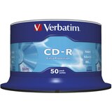  CD-R 700/80 52x špindla Ekstra zaščita pk50 Verbatim 43351 Cene