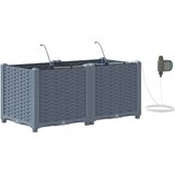  Vrtna saksija 2 pcs Svijetlo siva 80 x 40 x 37,5 cm Plastika | shoptok.hr